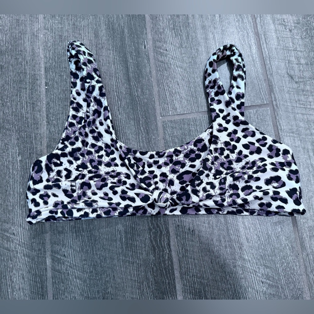 Blackbough Leopard Twist‎ Bikini Swim Top